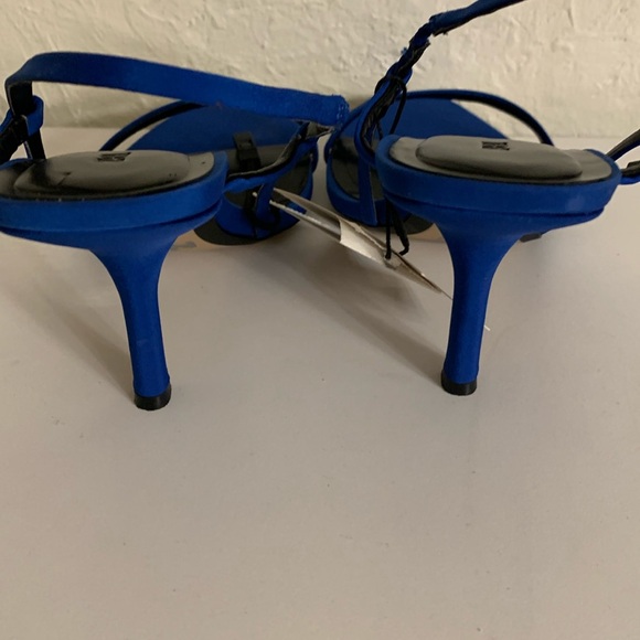Zara Blue Strappy Heels - Picture 3 of 5